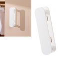 thumbnail image 4 of Retractable Hanger Storage Rack Plastic Wall Mounted Folding Cloth Hanger Organization Rack for Laundry Room White, 4 of 12