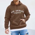 thumbnail image 2 of toraway Chandails en Molleton pour Hommes à Capuche à Fermeture à Glissière devant Mode Hiver Sports Imprimé Ville Manches Longues Chandail à Capuche Texturé Décontracté TTTG, 2 of 4