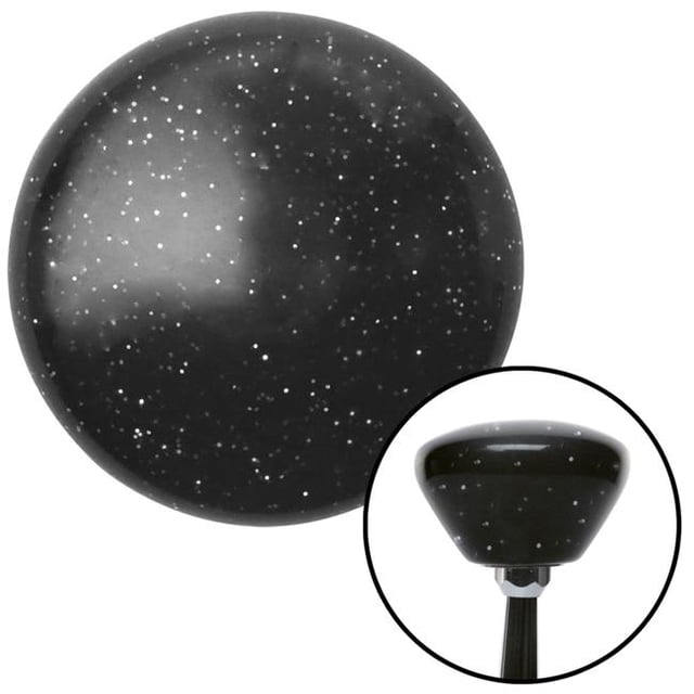 Black Retro Metal Flake Shift Knob with 0.31-18 Insert Shifter Auto Manual Brody