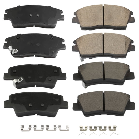ECCPP 8PCS x Brake Pads Fits 2018-2021 for Hyundai for Tucson 2.4L 2017-2021 for Kia Sportage 2.4L Front & Rear Left Right