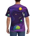 thumbnail image 2 of Naloa Astronaut Men's T-Shirt Sport T-shirt Men's Basic Tee Casual Men's Shirt, Round Neck, Short Sleeves - Small, 2 of 5