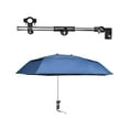 thumbnail image 4 of LOVIVER Parasol de Chaise de Plage avec Pince Parasols Réglables Parasol Pliant Double Bleu Double Couche, 4 of 8