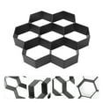 thumbnail image 6 of FRCOLOR Hexagon Brick Mold Plastic Cement Tile Mould DIY Garden Path Paving 1 Set (Black), 6 of 6