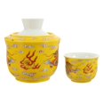thumbnail image 1 of Teapot Warmer Multi-Functional Wine Kettle Antique Style Storage Holder Yellow Round 1 Set, 1 of 4