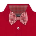 thumbnail image 4 of Creative Knitwear Infant Long Sleeve Button Down Dress Shirt- Red, Sizes: 0/3m - 6/9m, 4 of 7