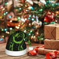 thumbnail image 6 of Fuzoiu DINOSAUR IN SPACE Print Santa Hat Christmas Hat for Adults,Santa Hats with Pompom, Unisex Xmas Holiday Hat for Christmas New Year Festive Party Supplies, 6 of 6