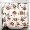 thumbnail image 5 of Fall Pumpkin Pine Floral Shower Curtain,Polyester Waterproof Bathroom Decor Set With Hooks,72 W x84 H Inch, 5 of 7