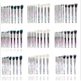 thumbnail image 5 of Juego de brochas de maquillaje de cristal, brochas de maquillaje brillantes de primera calidad, pelo sintético, sombra de ojos correctora (10 piezas, color) JAMW Sencillez, 5 of 5