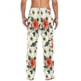 thumbnail image 4 of FORMRS Mens Pajama Pants with Pockets Sleepwear Lounge Bottoms Sizes S-2XL, Large Red Floral Pattern, 4 of 7