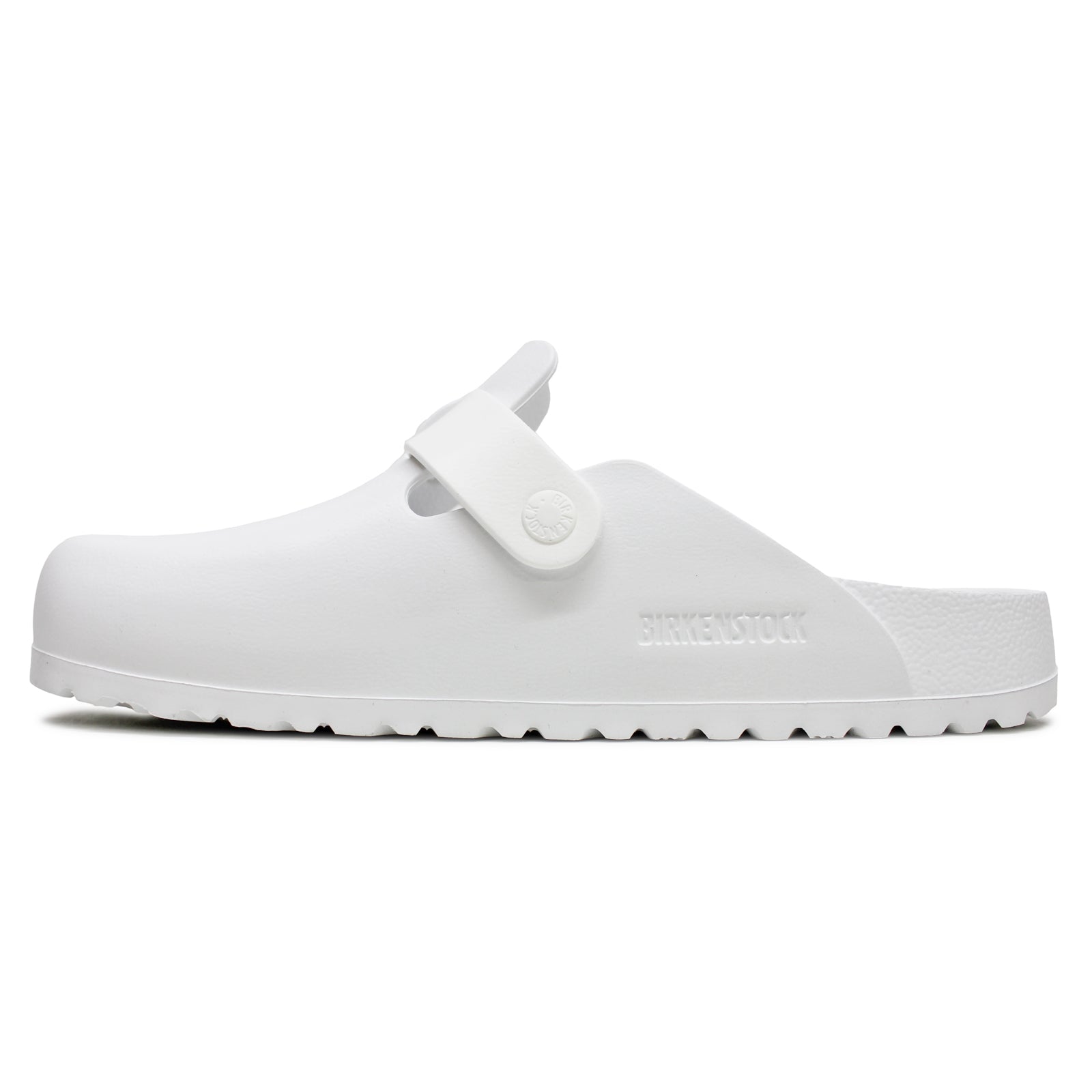 Birkenstock Women's Boston EVA Clog – Lightweight, Waterproof White Slip-On Comfort Shoe
