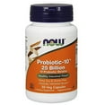 thumbnail image 2 of NOW Supplements, Probiotic-10â„¢, 25 Billion, with 10 Probiotic Strains, Dairy, Soy and Gluten Free, Strain Verified, 50 Veg Capsules (2 Bottles), 2 of 7