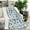 Blue, variant on Light Blue Christmas House and Tree Pattern Blanket,Comfortable Soft Flannel Throw Blanket,All Season,Warm Lightweight Blankets for Sofa Bed Couch Living Room Chair,30"x40"