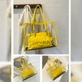 thumbnail image 3 of Candy Color 2 in 1 Chain Strap Clear Handbags Transparent Tote Purses for Women, 3 of 7