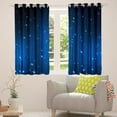 thumbnail image 5 of Abstract Ombre Curtains Black and Blue Window Curtains for Bedroom Living Room,Glitter Striped Curtains & Drapes 2 Panels 38"Wx45"L, 5 of 6