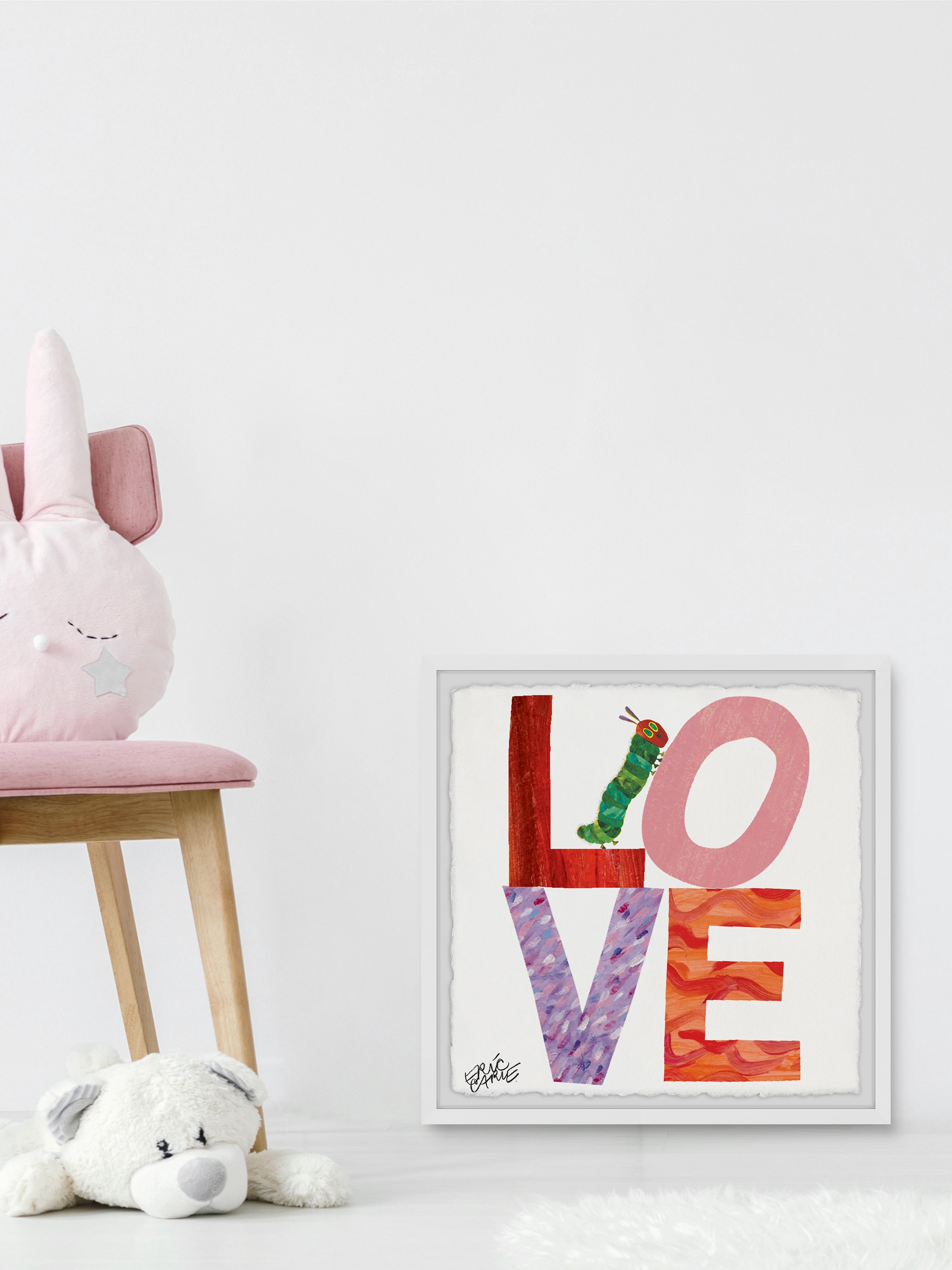 Marmont Hill Love Caterpillar By Eric Carle Framed Wall Art, 32.00" x 1.50"