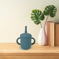 thumbnail image 2 of Toddler Silicone Training Cup, Spill-proof Unbreakable Sippy Cup with Straw for Infants, 2 of 4