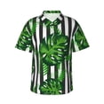 thumbnail image 2 of Goofa Palm Greenery Hawaiian Shirt for Men, Unisex Summer Beach Casual Short Sleeve Button Down Shirts,Aloha Tropical Floral print shirt-3X-Large, 2 of 9