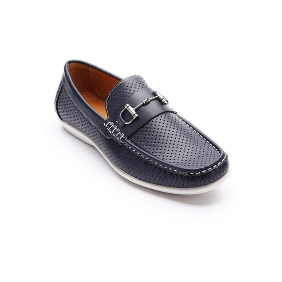 Aston Marc Mens Faux Leather Slip-On Loafers