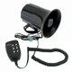 thumbnail image 1 of Motorcycle Car Portable Speakers 6-Tones Police Siren Sound High Megaphone Alarm Van Truck Boat 100w 12v Modification Parts Horn, 1 of 5