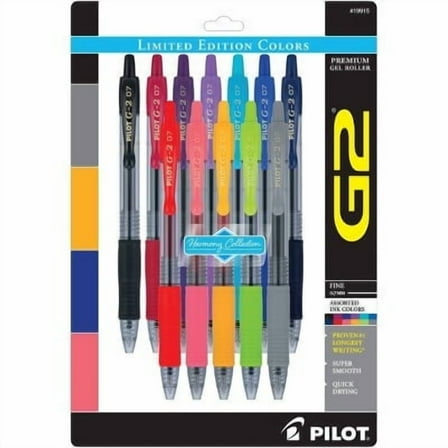 12pk Edition Gel Pens Fine Point 0.7mm Multicolored Ink