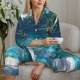 thumbnail image 6 of Sigee Tropical Paradise Window View for Women’s Pajama Sets Long-Sleeved Pjs Sets for Women 2 piece Sleepwear-X-Large, 6 of 7