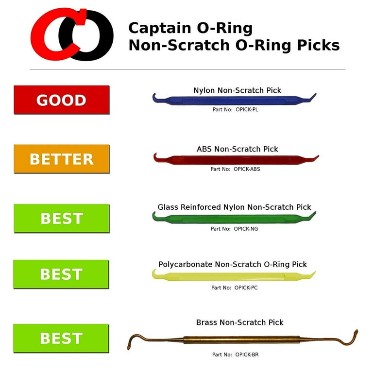 Premium O-Ring Pick Tool - Polycarbonate No Scratch [P/N: OPICK-PC