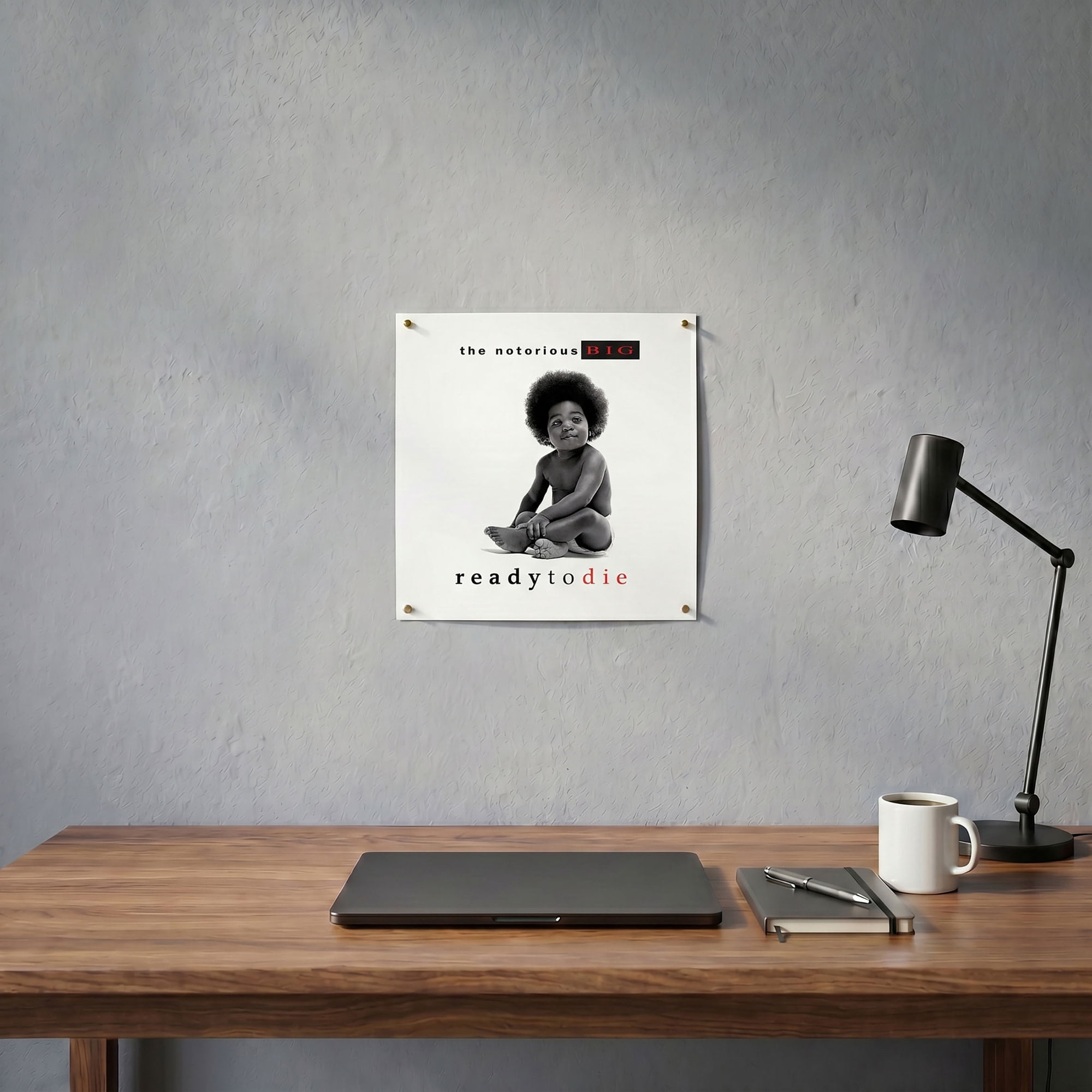 Pyramid America: The Notorious B.I.G: Ready to Die - 12x12 Album Cover Print - Rapper Artwork, Licensed Music Wall Decor, Premium Fan Collectible