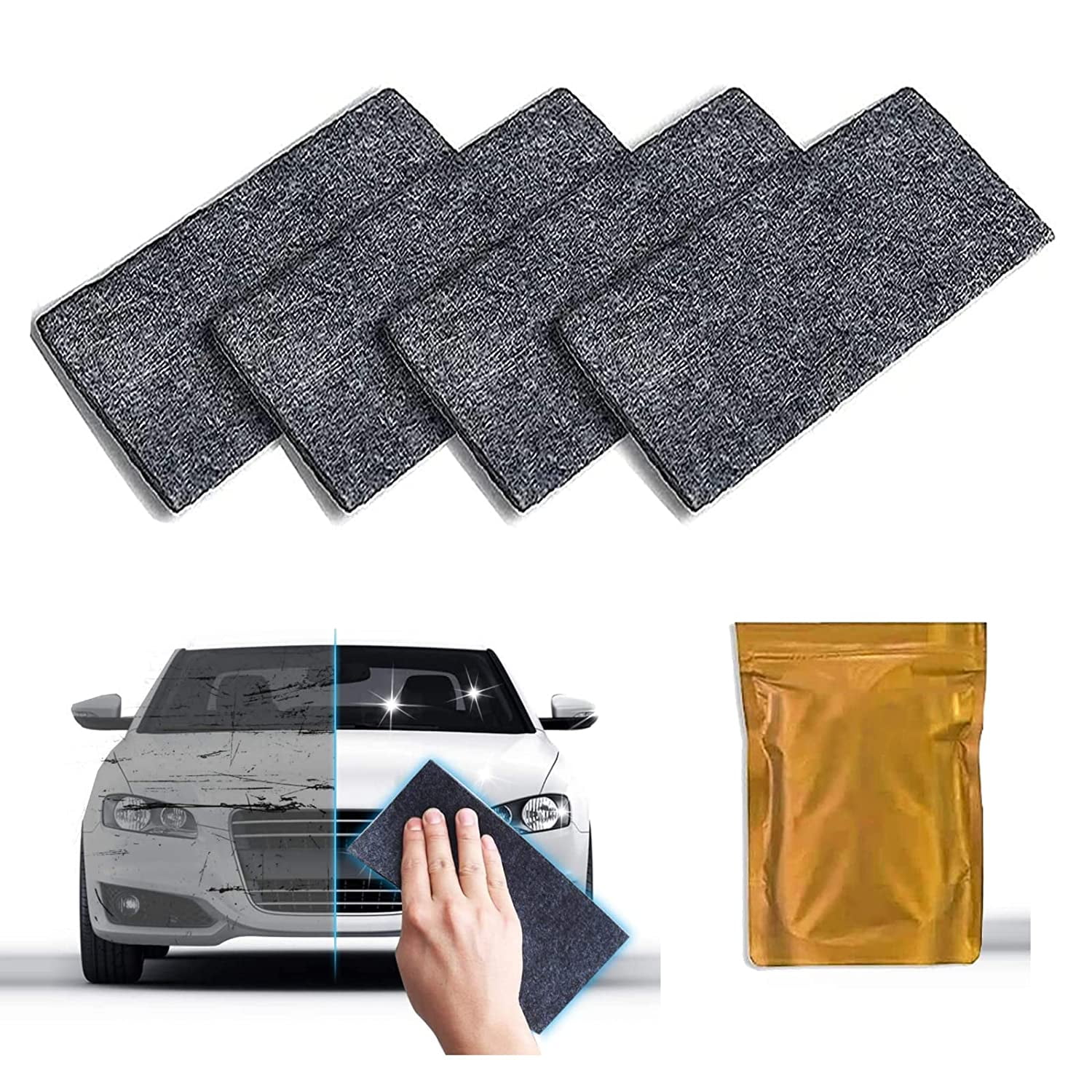 Nano Sparkle Anti-Scratch Cloth For Car Universal Metal Instant