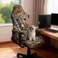 thumbnail image 2 of Jeiento Camo Bear Computer Chair Cover with Armrest Covers American Flag Gaming Chair Cover Anti-Scratch Gaming Chair Slipcover Easy Installation for Home, Shop, Living Room, Office, 2 of 7