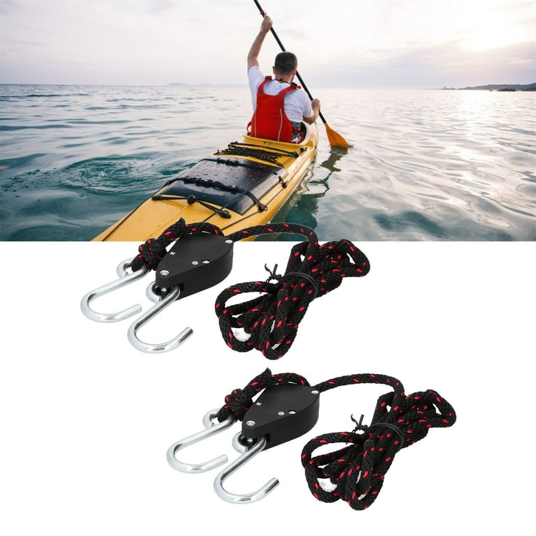 Kayak Tie Down Straps Kayak Rope Lock Pulley Anti slipping For