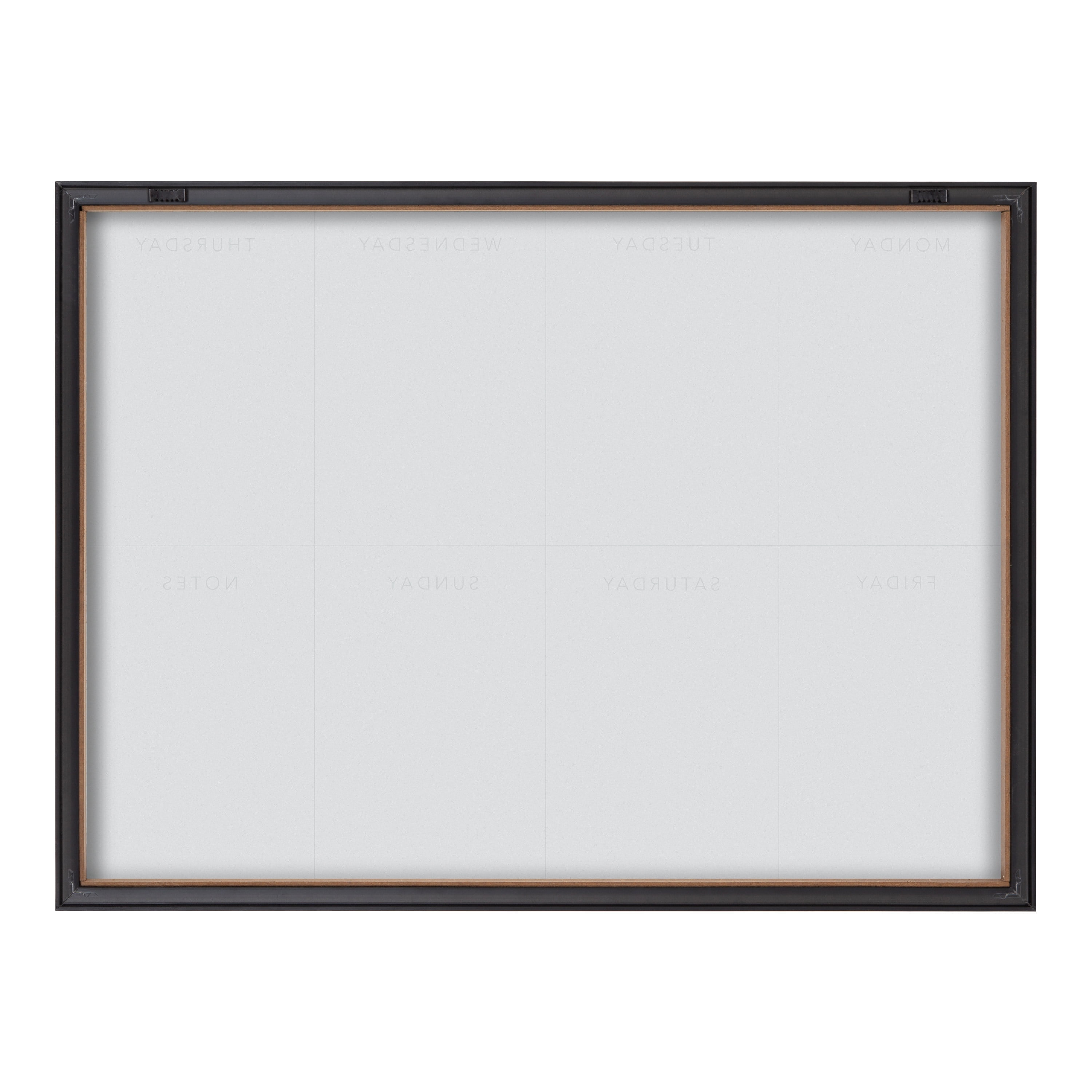 Kate and Laurel Blake This Week Framed Pink Printed Glass Dry Erase Wall Art by The Creative Bunch Studio, 18x24 Gold, Weekly Calendar Printed Glass Wall Organizer