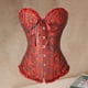 thumbnail image 4 of Mujeres cordones deshuesado grande Overbust Corset Top Gothic Corselet y rojo L L BLESIY Corsé con ribete de encaje floral, 4 of 8