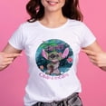thumbnail image 1 of Cute Mickey Mouse Stitch Women's Casual Tops Harajuku Fashion Women's T-Shirts New Women's Crew Neck Tops Women's Short SleevesS Gao Jinjia LED, 1 of 2