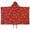 Red Christmas Golden, variant on Red Christmas Plaid and Snowflake Pattern Hooded Bath Towel，50"x30" for Ages 3 To 12 Kids, Quick Dry Lightweight Soft Microfiber Hood Beach Towel Cover Up for Kids