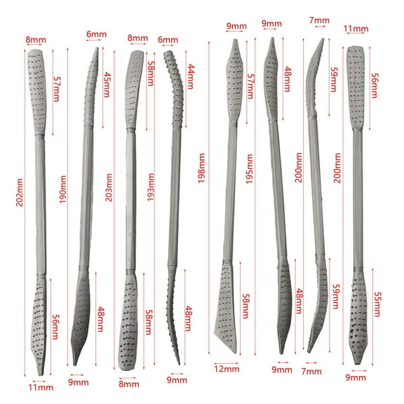 8Pcs 190Mm Wood Working Rasp Riffler File Set Double Ended Coarse Hand Tool For Wood Carving Woodworking File Rasp Smile Home