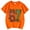 /A1Orange169, variant on Boys Girls Casual Short Sleeved T-Shirts Number 67 Printed Tee O-Neck Tops Holiday Streetwear