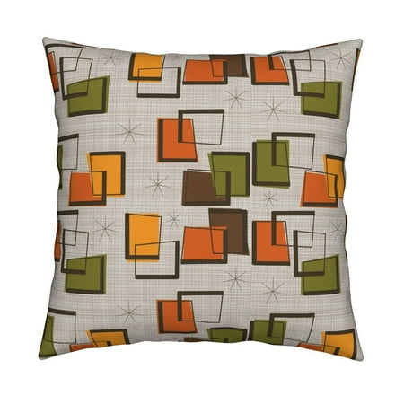 Mid Century Modern Throw Pillow Cover W Optional Insert By Roostery