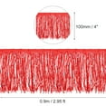 thumbnail image 2 of Uxcell 1 Yard of 4" Red Sequin Fringe Trim DIY Tassel Trim, (2.95 ft/0.9m), 2 of 6