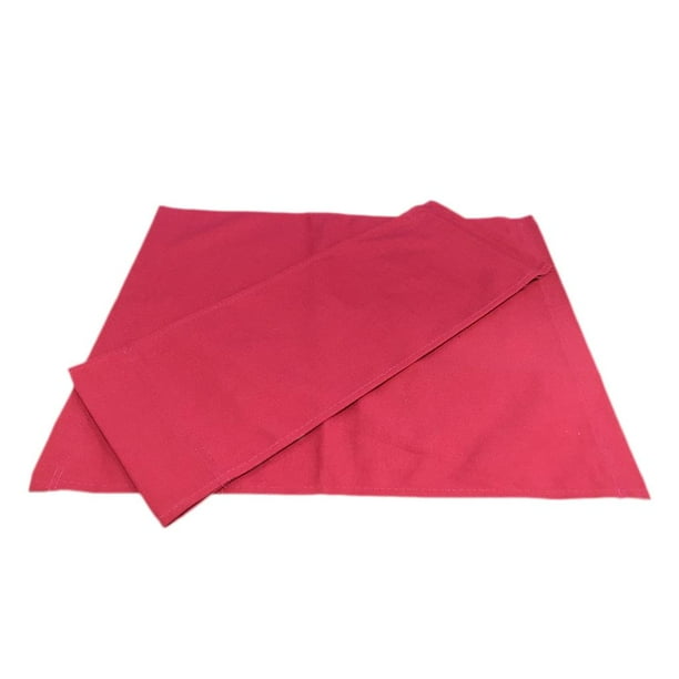 Respaldo de lona y tela para asiento para silla/taburete de director plegable cruzado Sin silla rojo