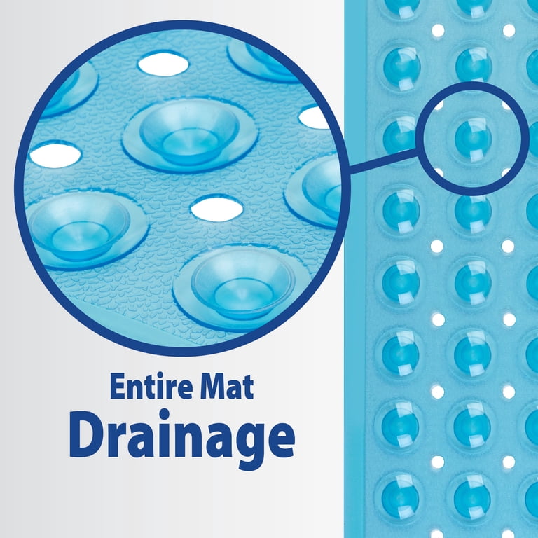 TheraCare Non-Slip Shower Mat, 21x21 Inches, Blue photo 7