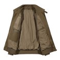 thumbnail image 4 of dzxyzu Men's Cotton Jackets Cargo Lightweight Full Zip Up Stand Collar Military Jackets Windbreaker Golf Coat Business Work Dress Varsity 2024 Winter Saving, 4 of 6