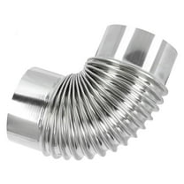 Pawsdot Metal Elbow Stove Pipe 90 Degree Stainless Steel Chimney Tube for Stove