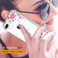 thumbnail image 2 of FYBTO Étui iPhone 8 Plus, Étui iPhone 7 Plus avec Protecteur d'Écran, Étui Protectrice Transparente Robuste Florale pour Filles Femmes Étui Rigide PC avec Pare-Chocs TPU pour iPhone 8 Plus, Petit, 2 of 7