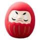 thumbnail image 2 of Figura de Daruma japonesa, estatua creativa de cerámica para estantería, mesa y hogar. Rojo, 2 of 9