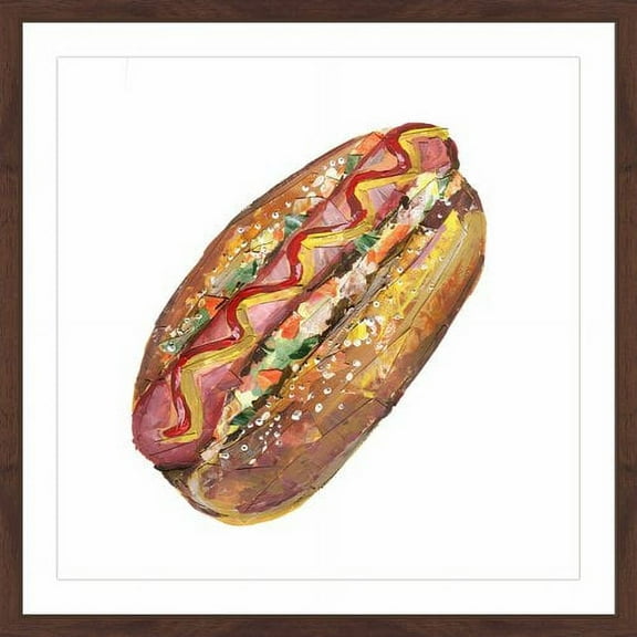 "Ultimate Hot Dog" Framed Painting Print