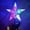 Colorful, variant on Lovebay Christmas Tree Topper 9" Five-pointed Star LED Lights String Garland Fairy Lights Home Decoration Christmas Ornament Green