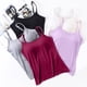thumbnail image 4 of Camiseta sin mangas de color liso para mujer, con relleno en el pecho, algodón y spandex, ropa interior de verano, antiluz, tallas S-XXL, lavado a mano, 4 of 7