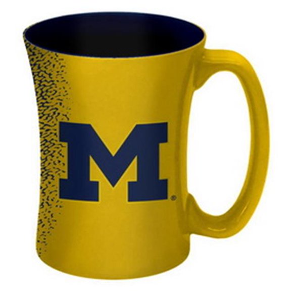 Michigan Wolverines Coffee Mug - 14 oz Mocha