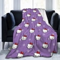 thumbnail image 6 of Hello Kitty Blanket, Super Soft Throw Blanket, Cozy Flannel Blankets For Boys Girls, Warm Blankets For Couch Sofa Bed, 80"X60", 6 of 9