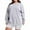 Gray, variant on Horkkom Sweatshirt for Women Plus Size Long Sleeve Pullover Crewneck Sweatshirts Casual Solid Color Fleece Sweatshirts XXXL